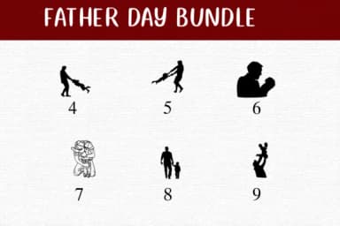Father Day Bundle by Nongyao — Dingbats Font — thumbnail 4