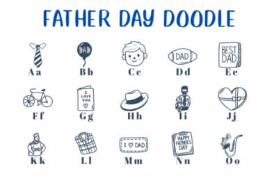 Father Day Doodle by CHANOK — Dingbats Font — thumbnail 2