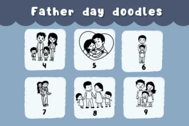 Father Day Doodles by Natchuta — Dingbats Font — thumbnail 4