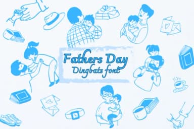 Fathers Day by Nongyao — Dingbats Font — thumbnail 1