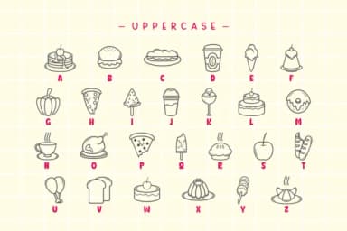 Favorite Food by Situjuh — Dingbats Font — thumbnail 2