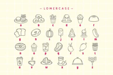 Favorite Food by Situjuh — Dingbats Font — thumbnail 3