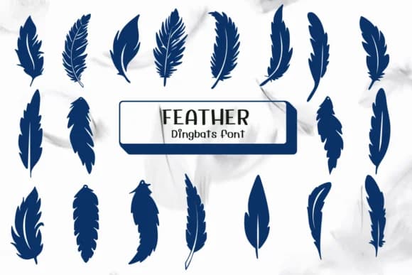 Feather by Ketsarin — Dingbats Font