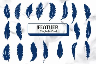 Feather by Ketsarin — Dingbats Font — thumbnail 1