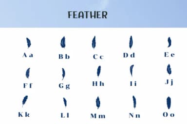 Feather by Ketsarin — Dingbats Font — thumbnail 2