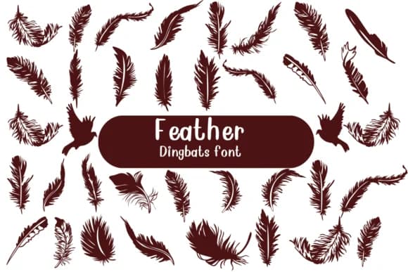 Feather by Nongyao — Dingbats Font