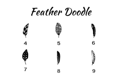 Feather Doodle by Nun Sukhwan — Dingbats Font — thumbnail 4