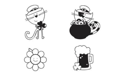 Feline Lucky by Illustration Ink — Dingbats Font — thumbnail 3