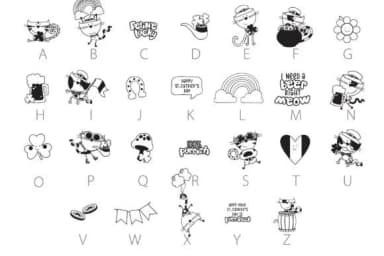 Feline Lucky by Illustration Ink — Dingbats Font — thumbnail 4