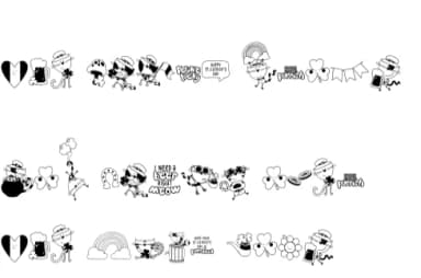 Feline Lucky by Illustration Ink — Dingbats Font — thumbnail 8