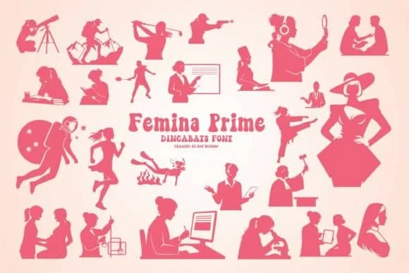 Femina Prime by edywiyonopp — Dingbats Font