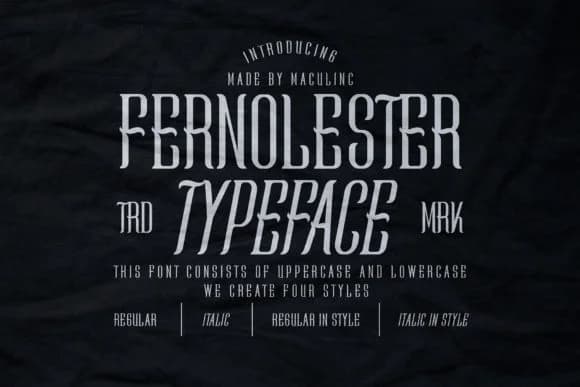 Fernolester by maculinc — Slab Serif Font