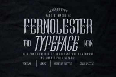 Fernolester by maculinc — Slab Serif Font — thumbnail 1