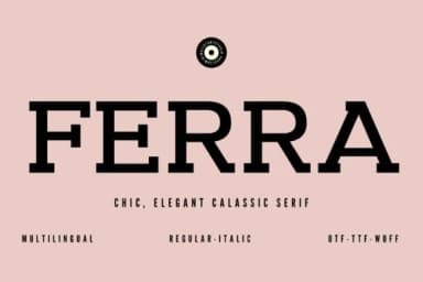Ferra by Minimalistartstudio — Slab Serif Font — thumbnail 1