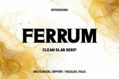 Ferrum by Minimalistartstudio — Slab Serif Font — thumbnail 1