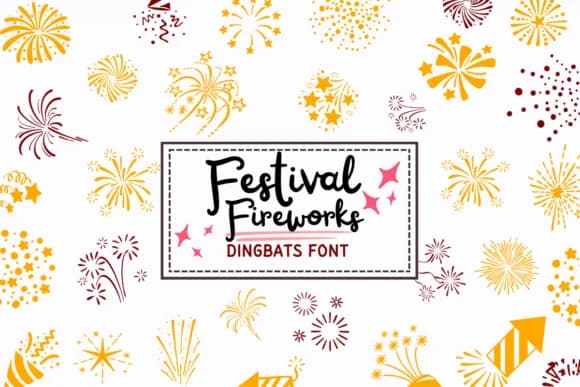 Festival Fireworks by PraewDesigns — Dingbats Font