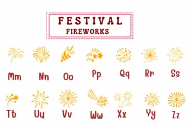 Festival Fireworks by PraewDesigns — Dingbats Font — thumbnail 3