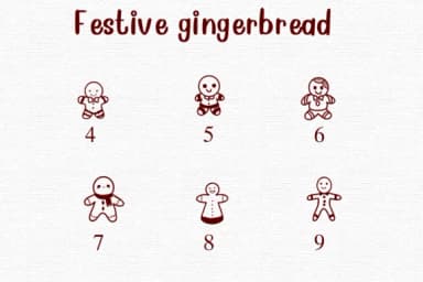 Festive Gingerbread by Nongyao — Dingbats Font — thumbnail 4