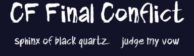 CF Final Conflict by Cloutierfontes — Script Handwritten Font — thumbnail 2