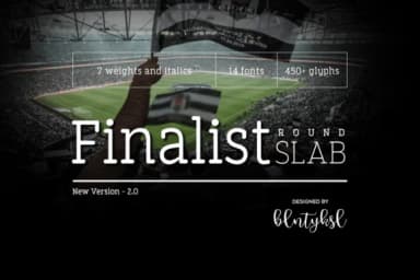 Finalist Round Slab by blntyksl — Slab Serif Font — thumbnail 1