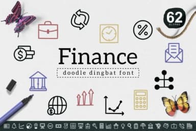 Finance by YandiDesigns — Dingbats Font — thumbnail 1