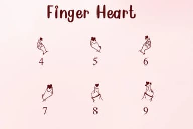 Finger Heart by Nongyao — Dingbats Font — thumbnail 4