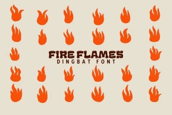 Fire Flames by Eystore — Dingbats Font