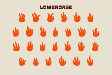 Fire Flames by Eystore — Dingbats Font — thumbnail 3