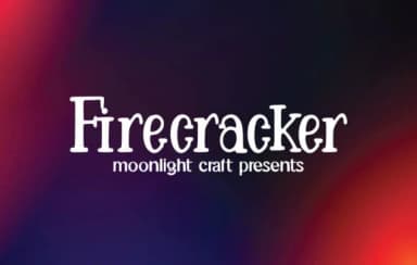 Firecracker by moonlight craft — Slab Serif Font — thumbnail 1