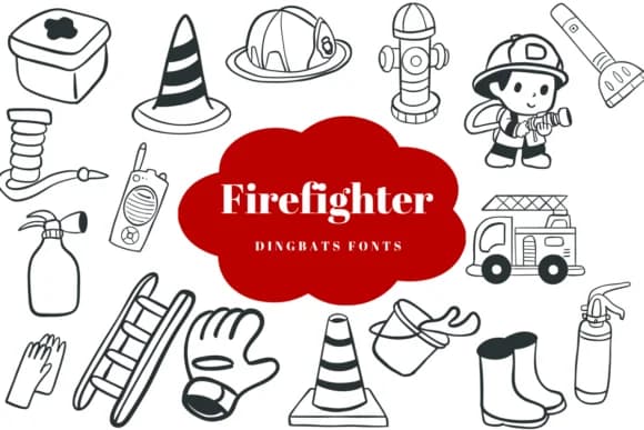 Firefighter by Suphitchaya — Dingbats Font