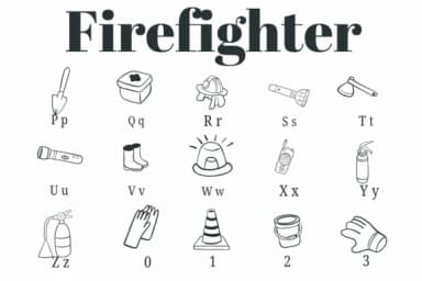 Firefighter by Suphitchaya — Dingbats Font — thumbnail 3