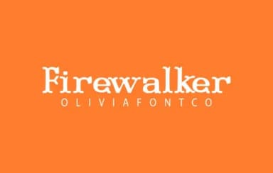 Firewalker by OliviaFontCo — Slab Serif Font — thumbnail 1