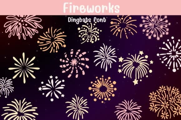 Fireworks by Sontaya — Dingbats Font