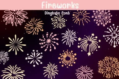 Fireworks by Sontaya — Dingbats Font — thumbnail 1