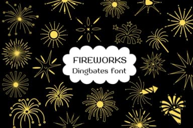 Fireworks by Natchuta — Dingbats Font — thumbnail 1