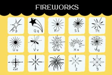 Fireworks by Natchuta — Dingbats Font — thumbnail 3