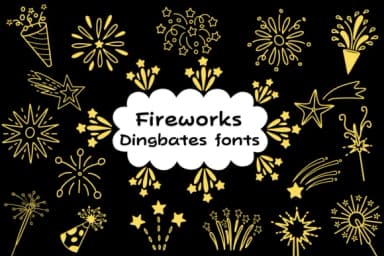 Fireworks by Natchuta — Dingbats Font — thumbnail 1