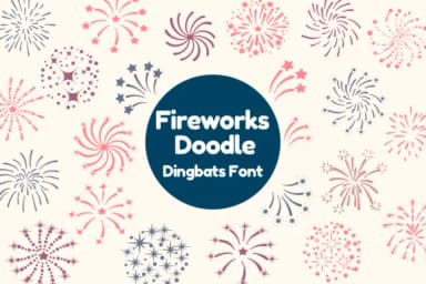 Fireworks Doodle by Nun Sukhwan — Dingbats Font — thumbnail 1
