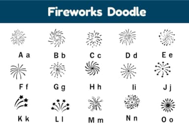 Fireworks Doodle by Nun Sukhwan — Dingbats Font — thumbnail 2