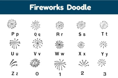 Fireworks Doodle by Nun Sukhwan — Dingbats Font — thumbnail 3