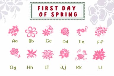First Day of Spring by PraewDesigns — Dingbats Font — thumbnail 2