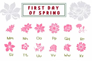 First Day of Spring by PraewDesigns — Dingbats Font — thumbnail 3