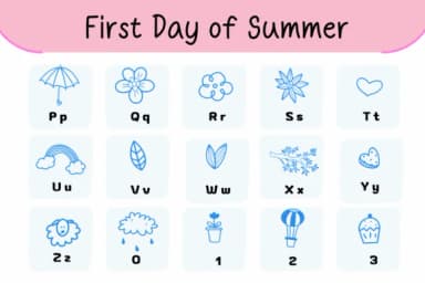 First Day of Summer by Natchuta — Dingbats Font — thumbnail 3