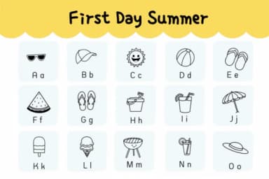 First Day Summer by Natchuta — Dingbats Font — thumbnail 2