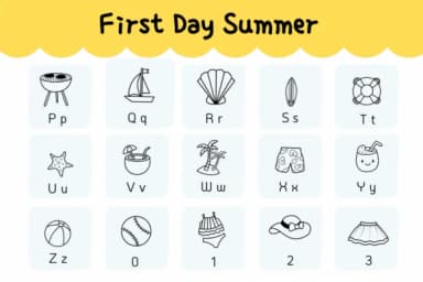 First Day Summer by Natchuta — Dingbats Font — thumbnail 3