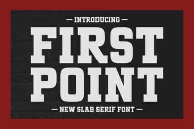 First Point by Darman (7NTypes) — Slab Serif Font — thumbnail 1