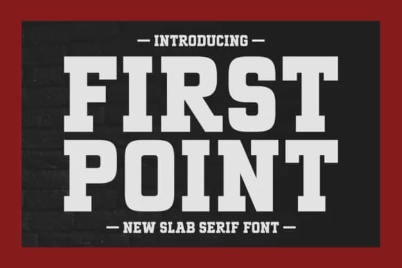 First Point by Darman (7NTypes) — Slab Serif Font