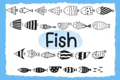 Fish by Foam-Design Store — Dingbats Font — thumbnail 1