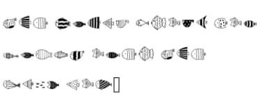 Fish by Foam-Design Store — Dingbats Font — thumbnail 5
