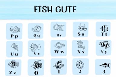 Fish Cute by Ketsarin — Dingbats Font — thumbnail 3